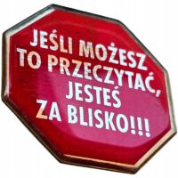 JEŚLI MOŻESZ TO PRZECZYTAĆ NAKLEJKA SAMOCHODOWA WYPUKŁA
