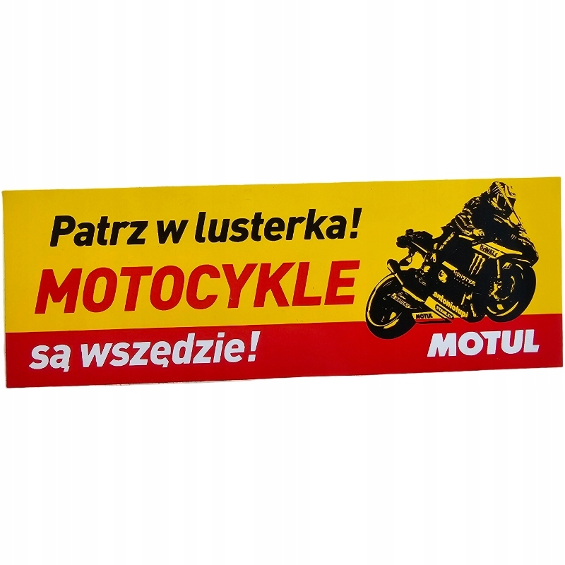 15729029013_0 PATRZ W LUSTERKA MOTOCYKLE SĄ WSZĘDZUE NAKLEJKA