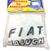 Pokrowce na zagłówki białe Fiat 126p