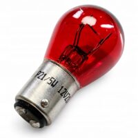 Żarówka czerwona P21/5W 12V stop pozycyjna Fiat 126p